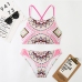 5 Sexy Digital Printing Sleeveless Bikini