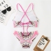 1 Sexy Digital Printing Sleeveless Bikini