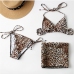 3 Sexy Leopard Print Three Piece Swimsuits For Women