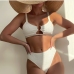 1 Sexy Loop Decor Two Piece Bathing Suits