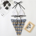 5 Sexy Printing Sleeveless Bikini Set Beach Wear 