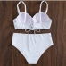 3 Sexy Pure Color 2 Piece Swimsuit