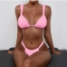 1 Sexy Pure Color Two Piece Bikini Swimwear