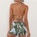 3 Sexy Sleeveless Backless Printing Two Piece Bikinis