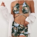 9 Sexy Sleeveless Backless Printing Two Piece Bikinis