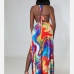 5 Sexy Sleeveless Printing Halter Backless Bikini Sets