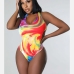 6 Sexy Sleeveless Printing Halter Backless Bikini Sets