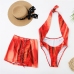 4 Sexy Sleeveless Printing Two Piece Swimsuit Sets