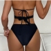 3 Sexy Sleeveless Pure Color Two Piece Swimsuit