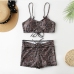 4 Sexy Sleeveless Snake Print 2 Piece Bikinis