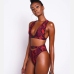 5 Sexy Snake Print Hollow Out Bikini Swimwear Set