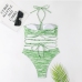 9 Sexy Stripe Sleeveless Bikini Swimsuit Set