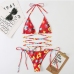 72022 Summer Printed Tie Wrap Bikini Set