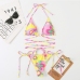 102022 Summer Printed Tie Wrap Bikini Set