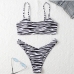 11Animal Printed Camisole Two Piece Swimsuit