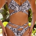 4Beach Sexy Snake Print High Waist Bikini Sets