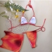 12Beach Tie Dye Three Piece Halter Bikinis sets