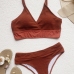 5Beach Wear Solid Women Bikini Swimwear