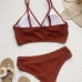 6Beach Wear Solid Women Bikini Swimwear