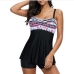 6Casual Beach Tankini 2 Piece Swimsuit Sets