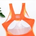 11Color Block Mesh One-piece Bikini