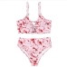 6Color Blocking Printed Two Piece Swimsuit