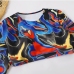 9Colourful Printed Long Sleeve 3 Piece Swimsuit