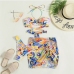 3Fashion Halter Backless Printing Bikinis