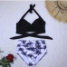 8Halter Top Printed Two Piece Swimsuits For Women