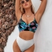 4New Print High Waist 2 Piece Bikini Sets