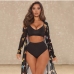 4Printed Cover Ups 3 Piece Bikini Sets