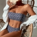 15Printed Strapless 2 Piece Bikini Sets For Women