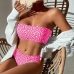 18Printed Strapless 2 Piece Bikini Sets For Women