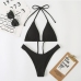 6Sexy Beach Wear Solid Bikini Set