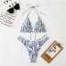 7Sexy Beach Wear Zebra Printed Bikini Set