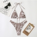 8Sexy Beach Wear Zebra Printed Bikini Set