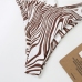 10Sexy Beach Wear Zebra Printed Bikini Set