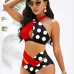 5Sexy Cut Out 2 Piece High Waist Swimsuit