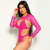 6Sexy Gauze Summer Long Sleeve Two-Piece Swimwear