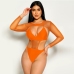 8Sexy Gauze Summer Long Sleeve Two-Piece Swimwear