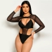 1Sexy Gauze Summer Long Sleeve Two-Piece Swimwear