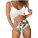 14Sexy High Waist Print 2 Piece Tank Bikini