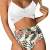 1Sexy High Waist Print 2 Piece Tank Bikini