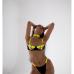 1Sexy Patchwork Hollow Out Strap Sleeveless Bikinis Swimsuits