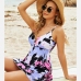 4Sexy Print Backless 2 Piece Bikini Sets