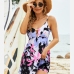 1Sexy Print Backless 2 Piece Bikini Sets