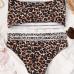 11Strapless Leopard Printed Two Piece Swimsuit