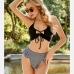 4Summer Printed Women 2 Piece Bikini Swimsuit Sets