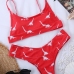 12U Neck Printed Ladies Two Piece Swimsuit