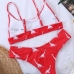 14U Neck Printed Ladies Two Piece Swimsuit